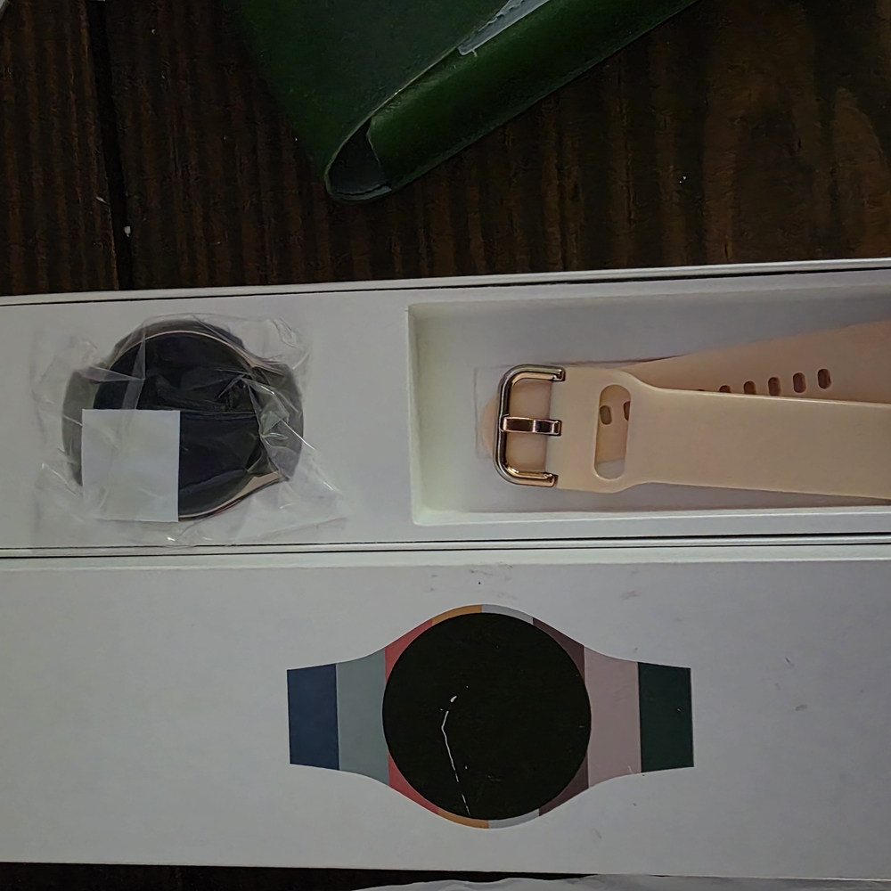 Smartwatch with Beige Strap